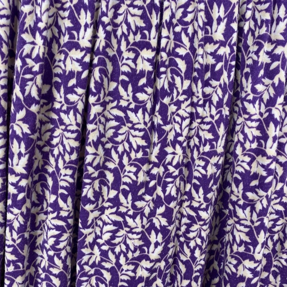Eileen West Nightgown Women's Purple Floral Sweetheart Neck Modal Grandma Size M - Picture 10 of 12